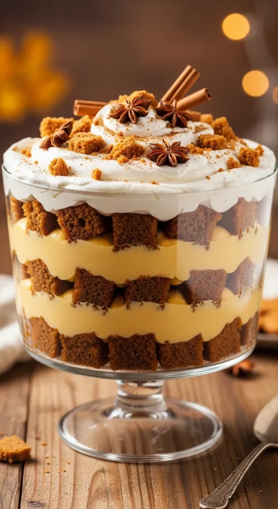 Classic Pumpkin Gingerbread Trifle (The OG Glow-Up)