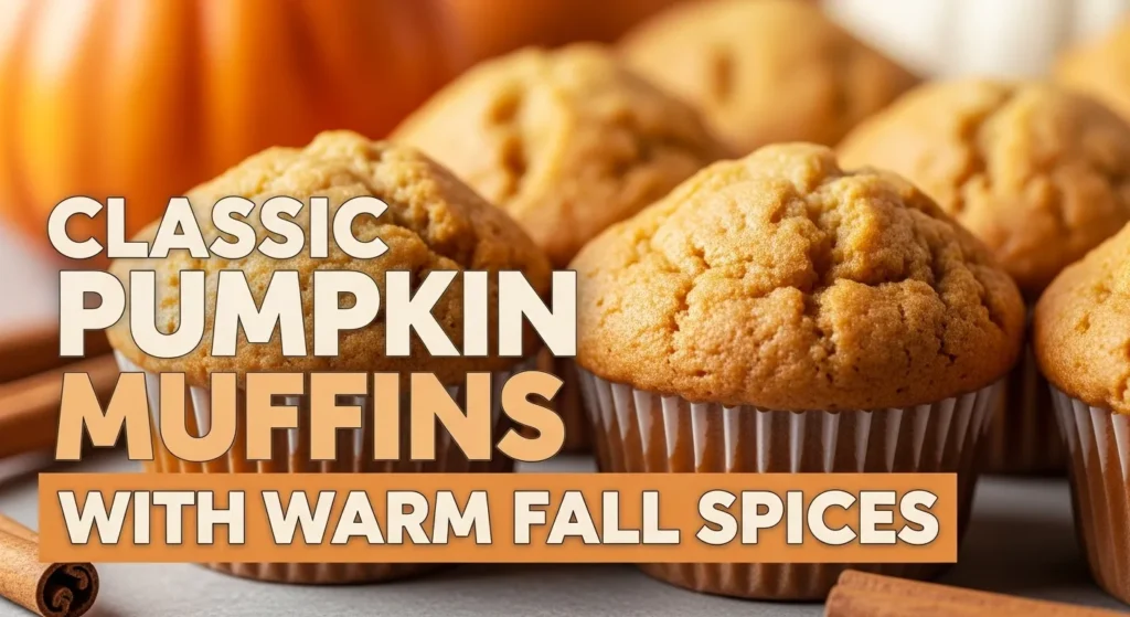 Classic Pumpkin Muffins with Warm Fall Spices