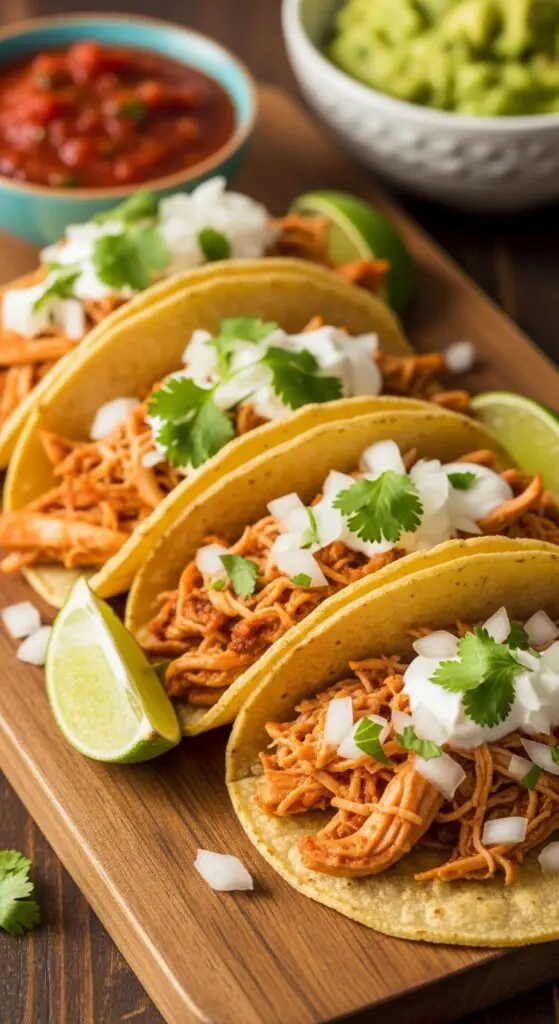 Classic Shredded Chicken Tacos