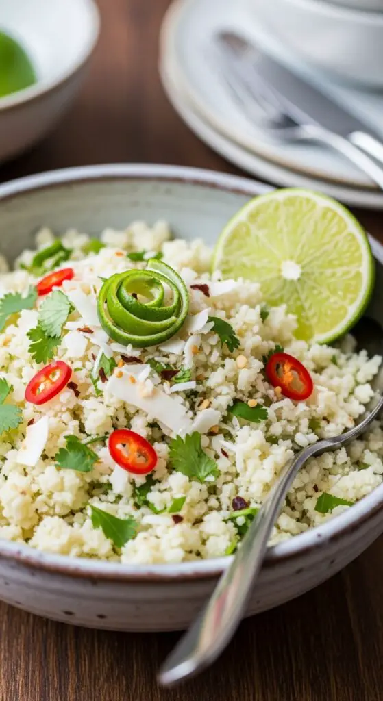 . Coconut Lime Cauliflower Rice