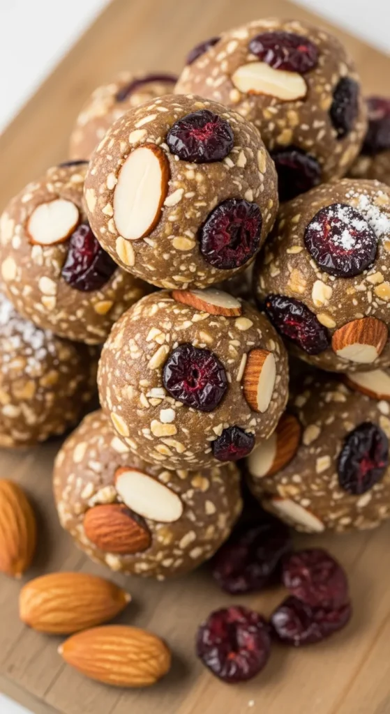 Cranberry Almond Energy Bites