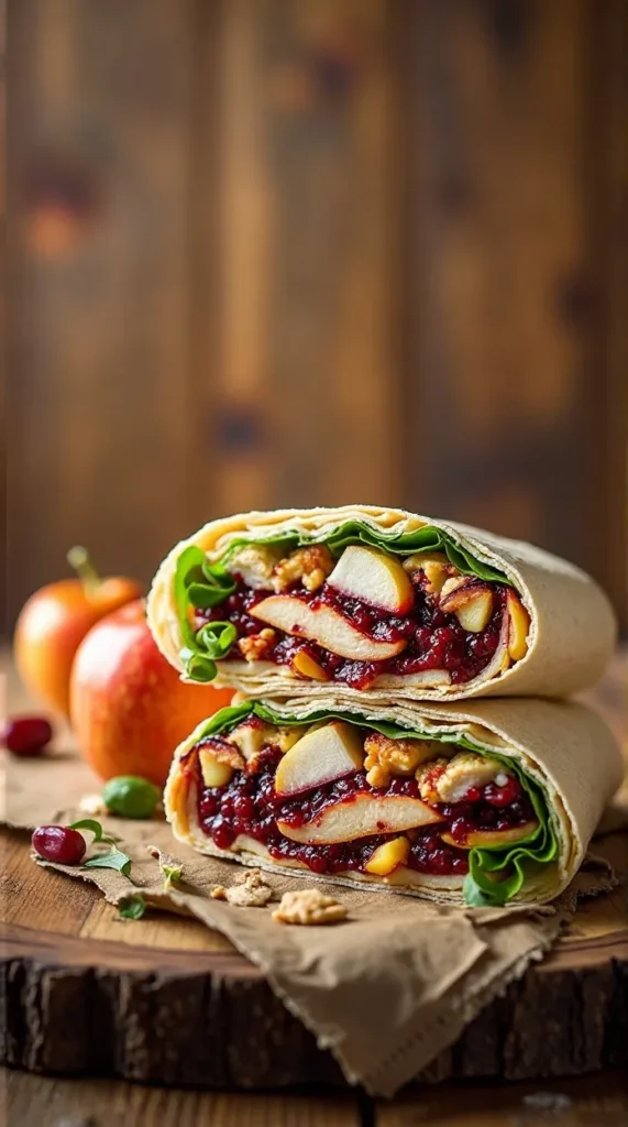Cranberry-Apple Turkey Wrap (Thanksgiving Vibes, No Oven Required)