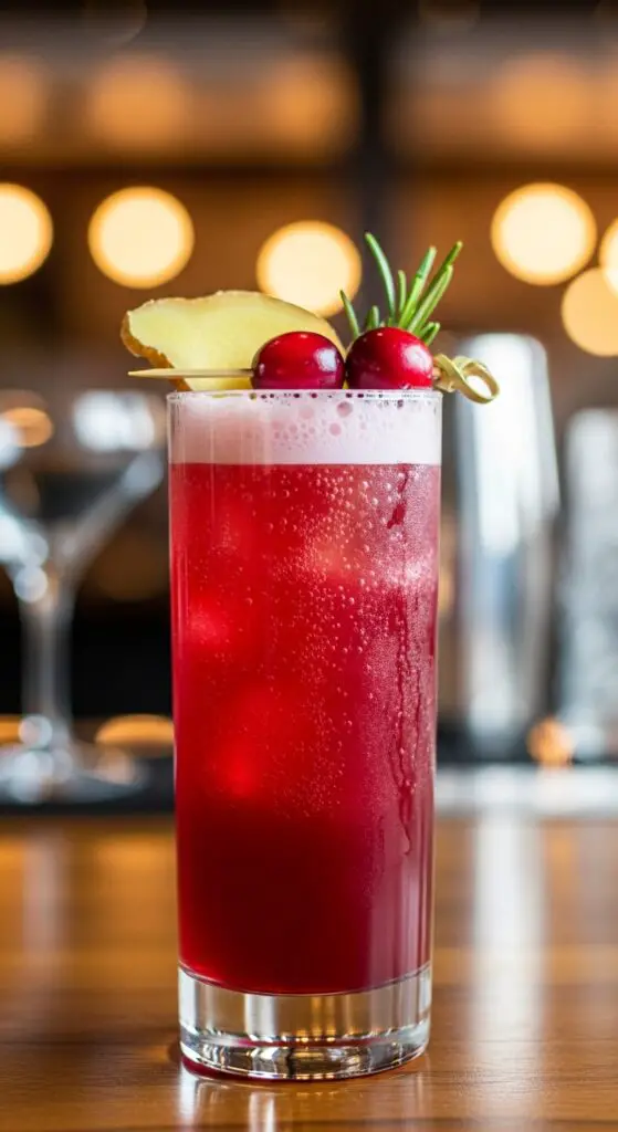 Cranberry Ginger Fizz