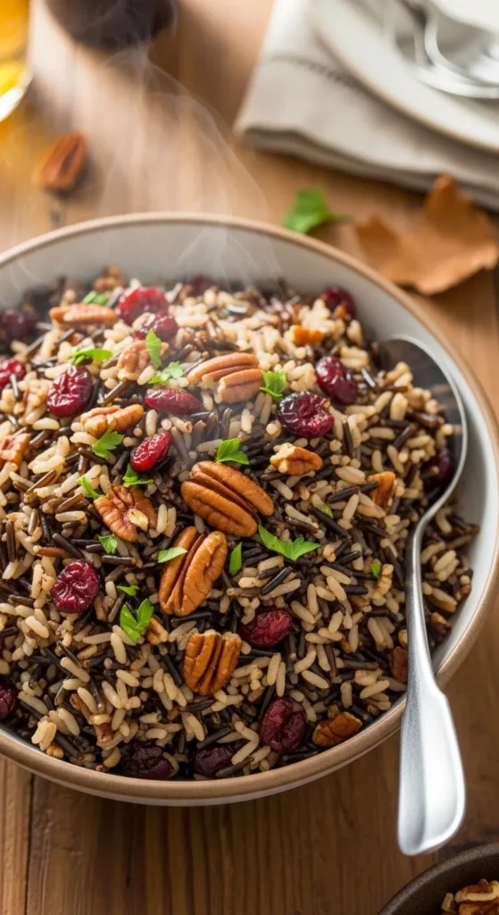Cranberry Pecan Wild Rice Pilaf