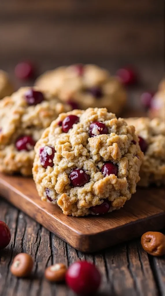 Cranberry White Chocolate Oatmeal Cookies