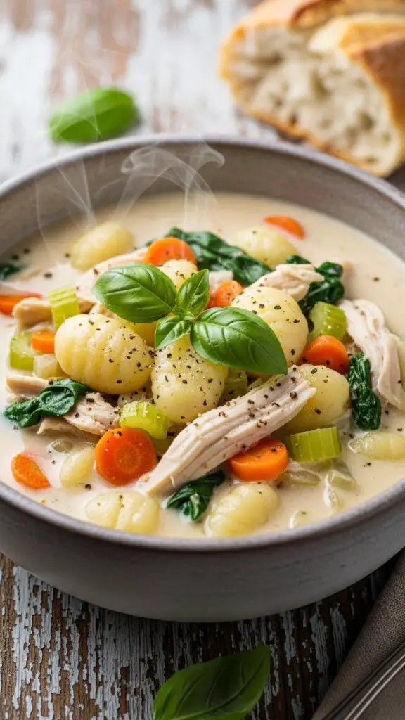 Creamy Chicken Gnocchi Soup