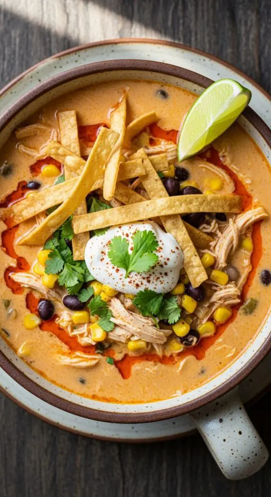 Creamy Chicken Tortilla Soup