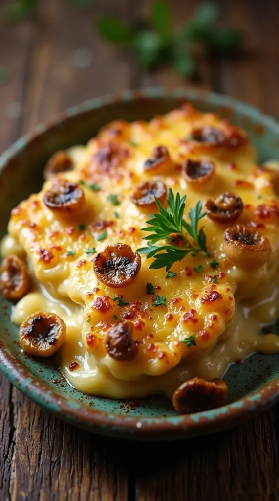 Creamy Mushroom Gratin