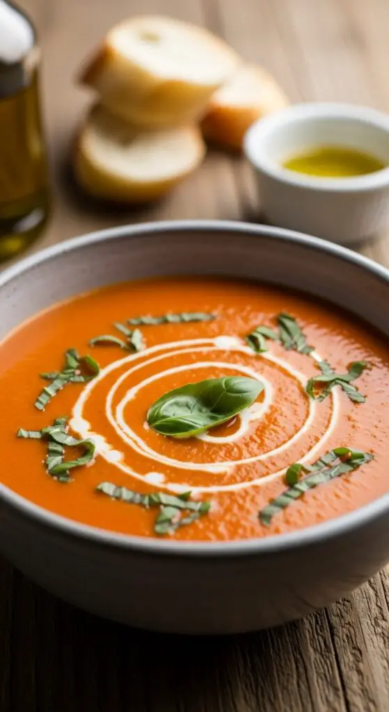 . Creamy Tomato Basil Soup