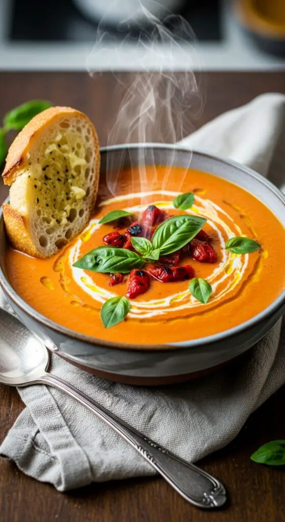 Creamy Tomato & Roasted Red Pepper Soup