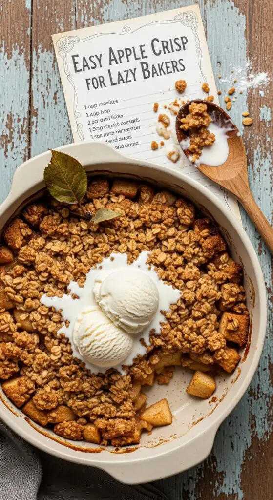 Easy Apple Crisp for Lazy Bakers