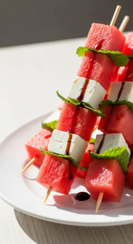 Feta & Watermelon Skewers