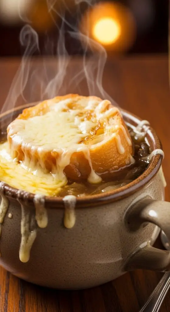 French Onion Soup with Melty Gruyère