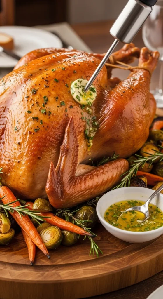 . Garlic-Herb Butter Injected Turkey