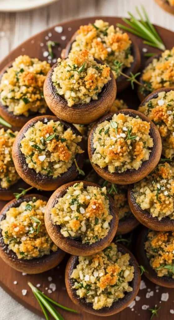 Garlic Herb Stuffed Mushrooms