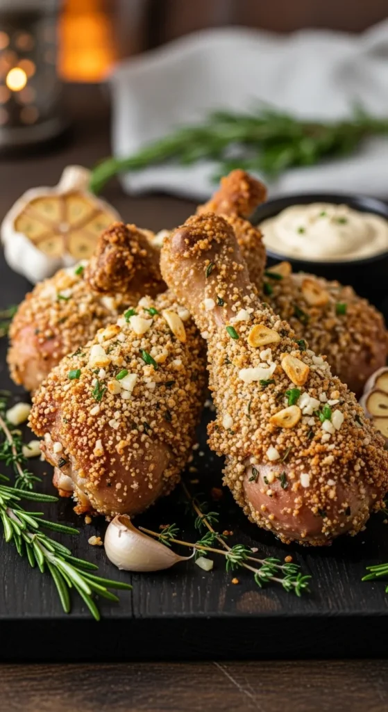 Garlic Parmesan Crusted Turkey Legs (Crispy Coat Goals)