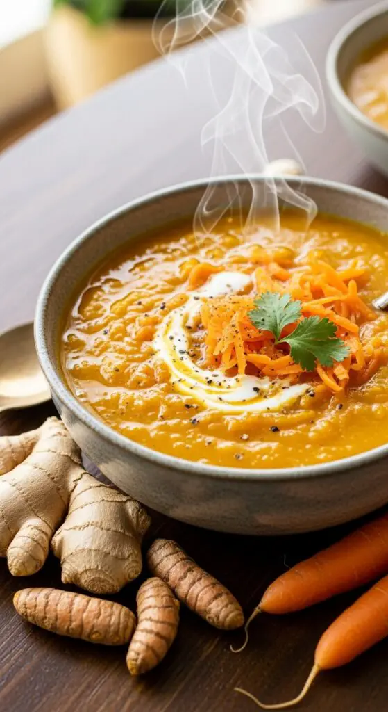 Ginger, Turmeric & Carrot Immune-Booster Soup
