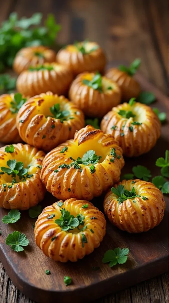 Hasselback Potatoes with Herb Butter