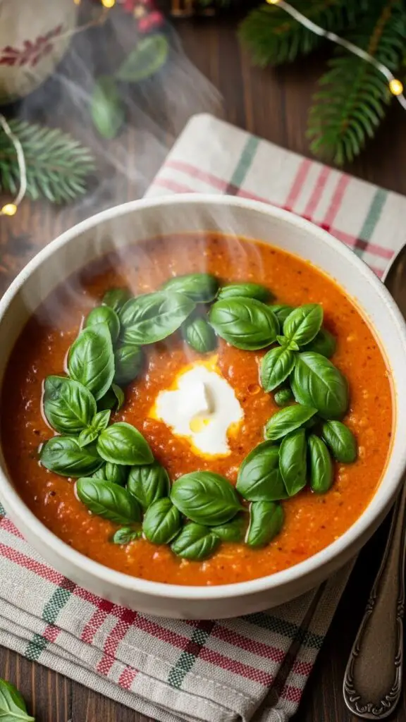 Holiday Tomato Basil Bisque