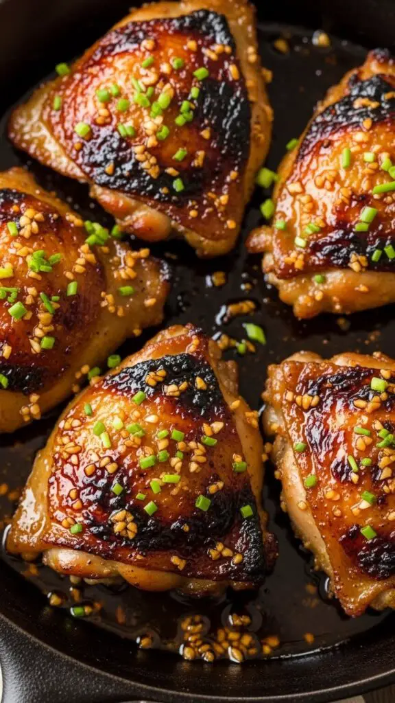 Honey Garlic Chicken Thighs