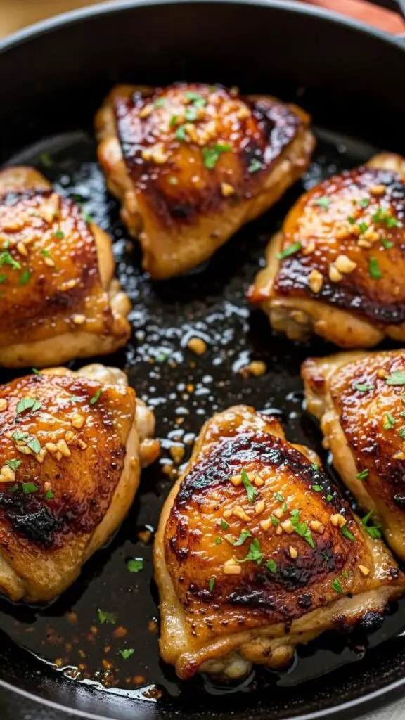 Honey Garlic Chicken Thighs