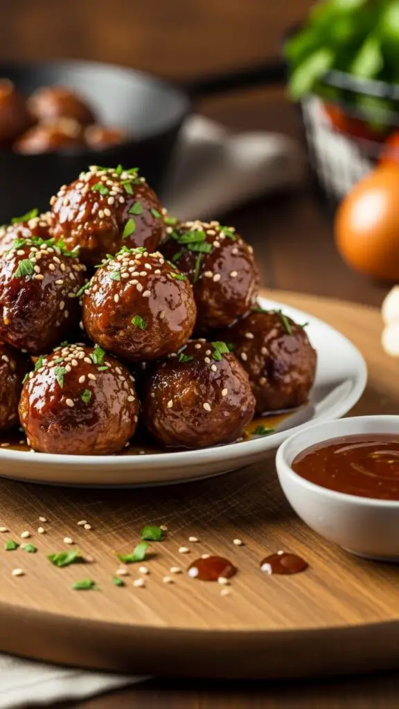Honey Garlic Meatballs