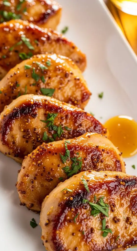Honey Mustard Glazed Turkey Cutlets