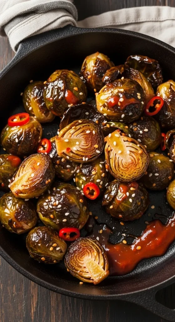 Honey Sriracha Brussels Sprouts