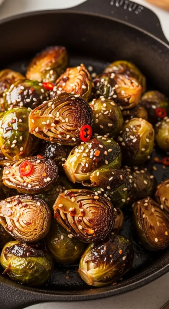 Honey Sriracha Brussels Sprouts