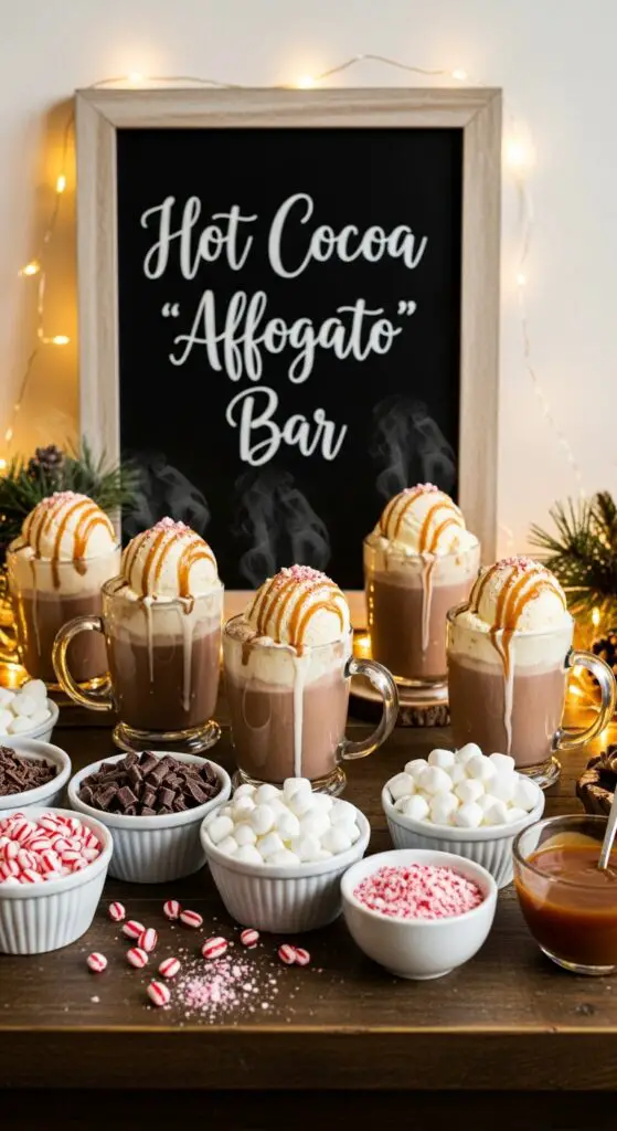 Hot Cocoa “Affogato” Bar