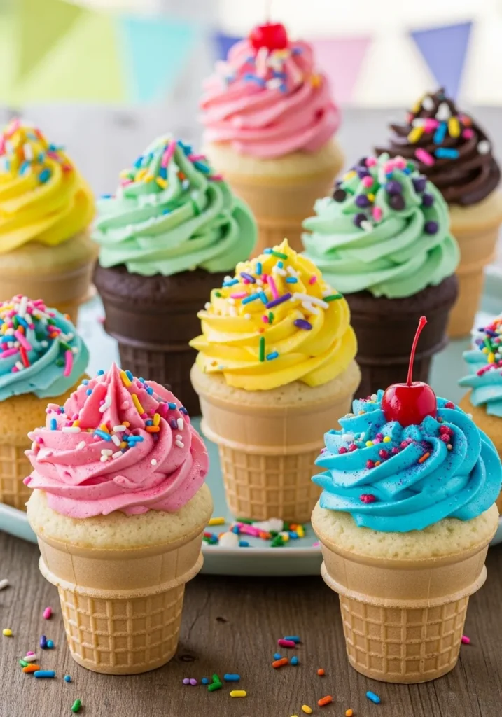 Ice Cream Cone Cupcakes Recipe