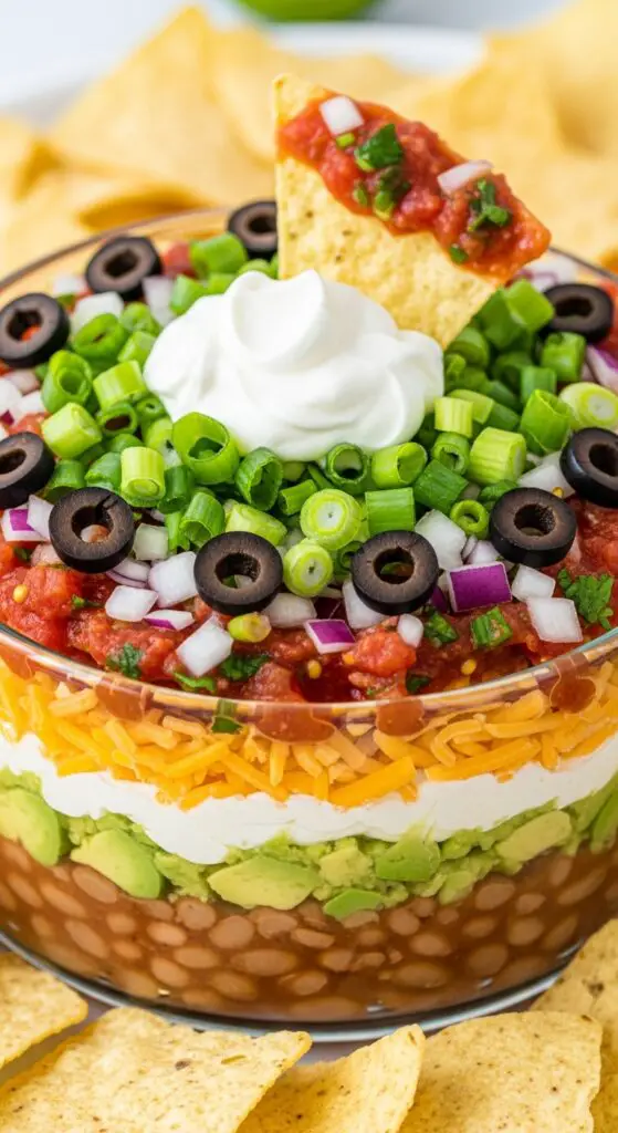 Seven-Layer Taco Dip (No-Bake)