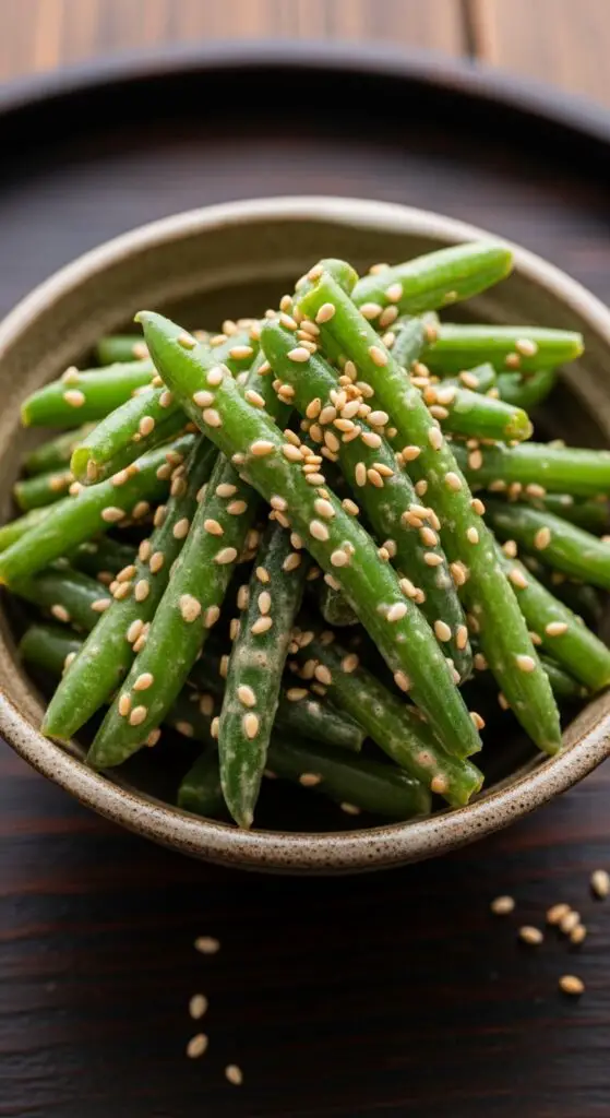 8. Japanese Sesame Green Beans (Ingen no Gomaae)