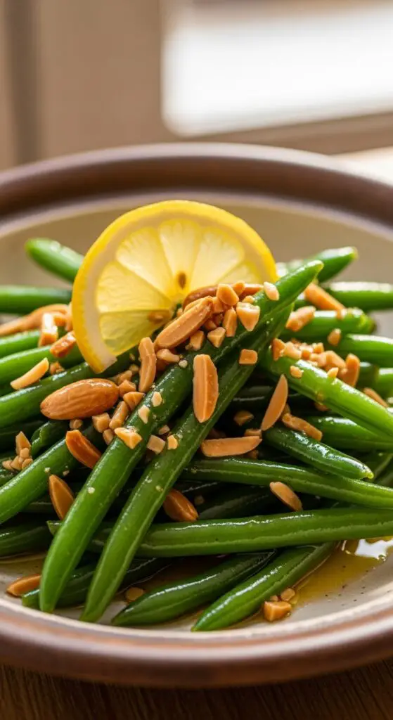 Green Bean Almondine with Lemon