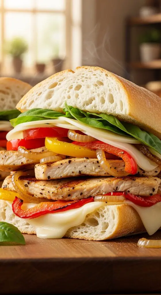 Italian Chicken & Pepper Sandwiches