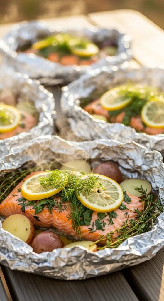 Lemon Herb Salmon Packets