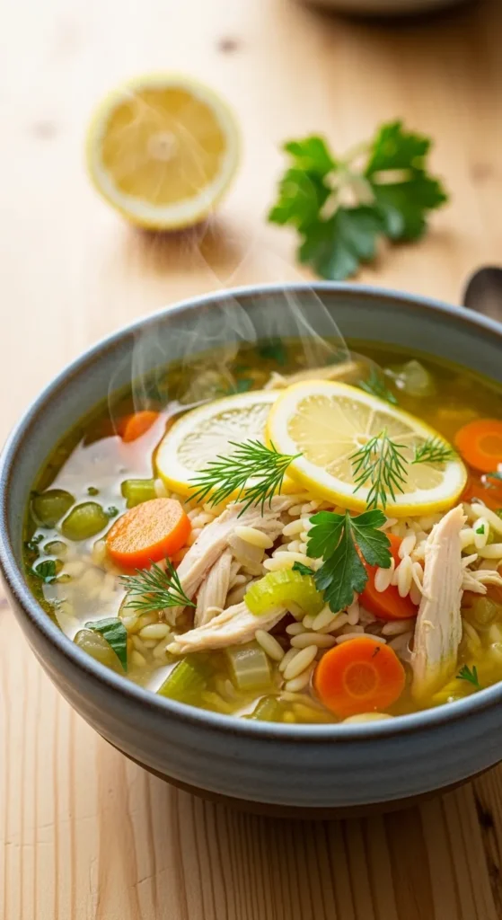 Lemony Chicken & Orzo Wonder Soup