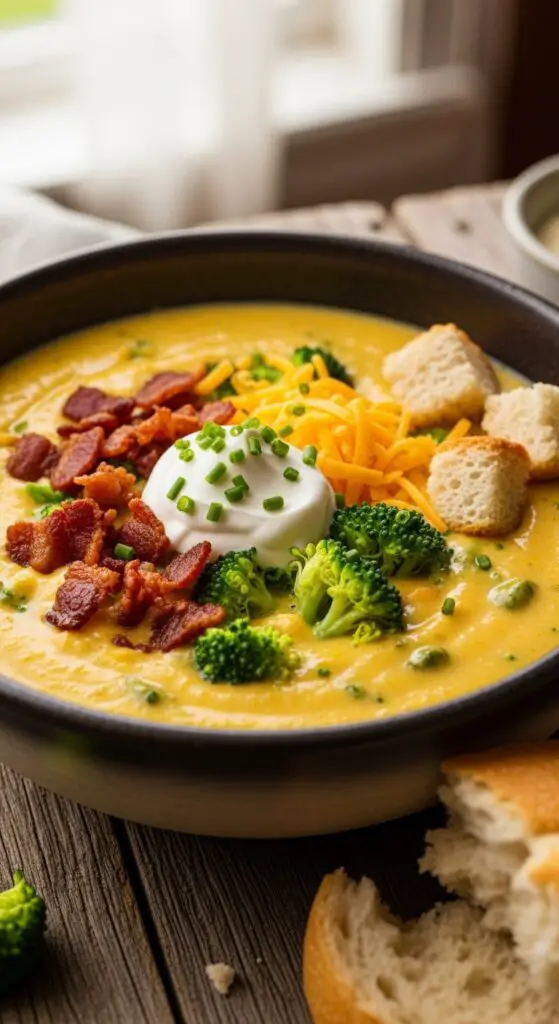Loaded Broccoli Cheese Soup