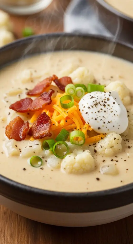 . Loaded Cauliflower Soup