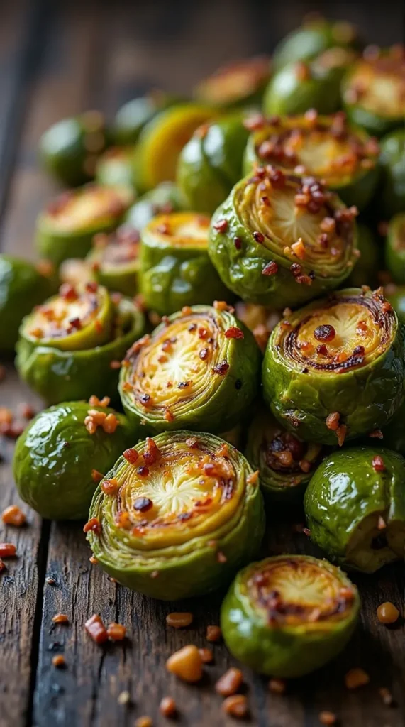 Loaded Smashed Brussels Sprouts