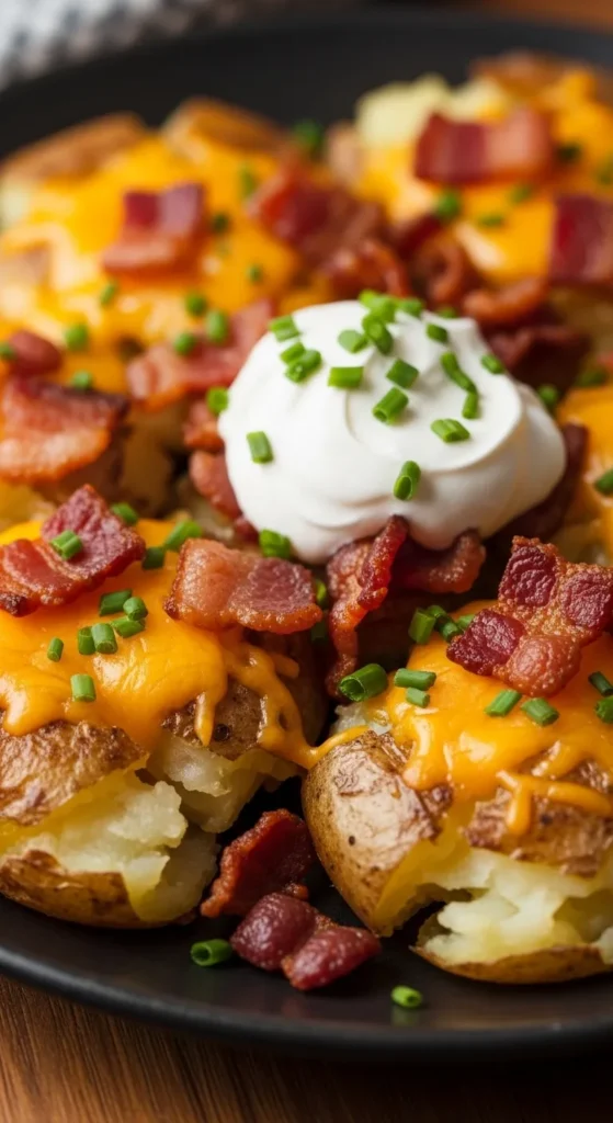 Loaded Smashed Potatoes