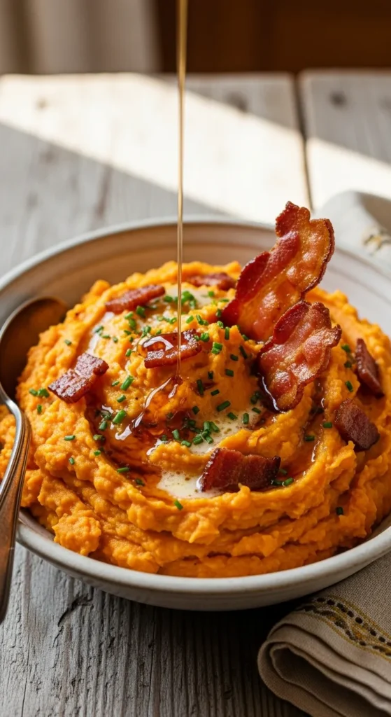 Maple Bacon Sweet Potato Mash