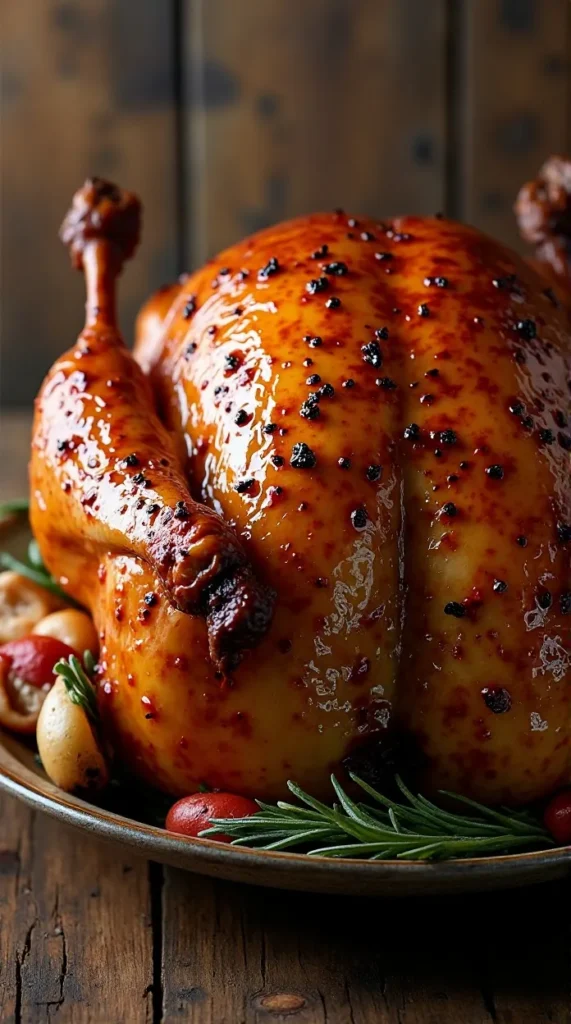 . Maple-Bourbon Glazed Roasted Turkey