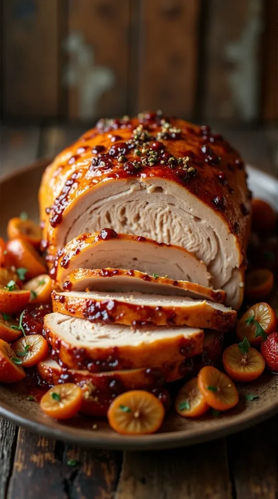 Maple-Bourbon Glazed Turkey Breast