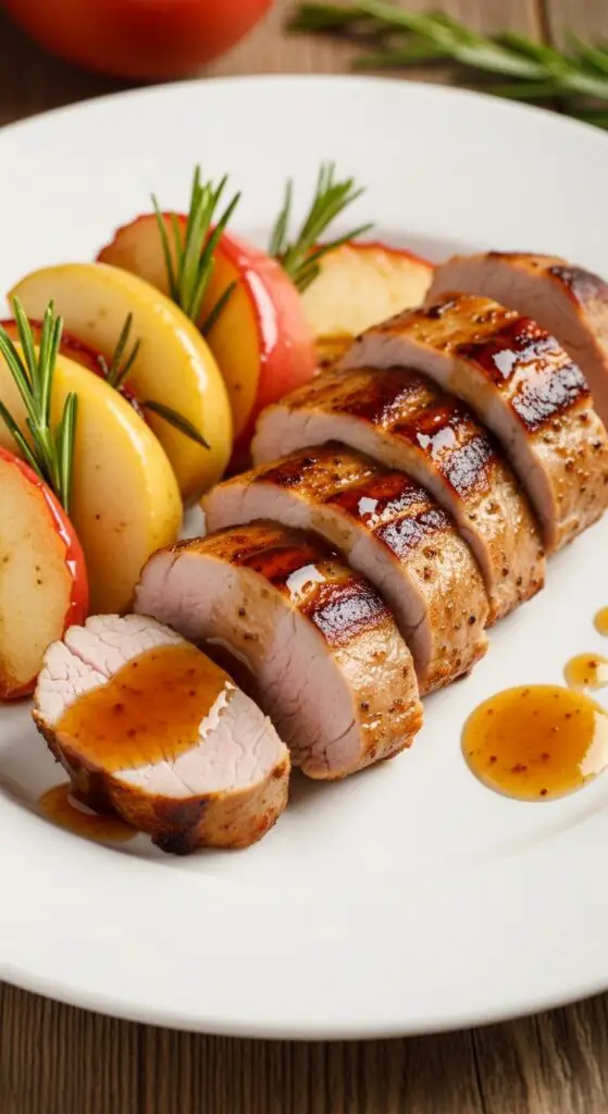 Maple Dijon Pork Tenderloin with Apples