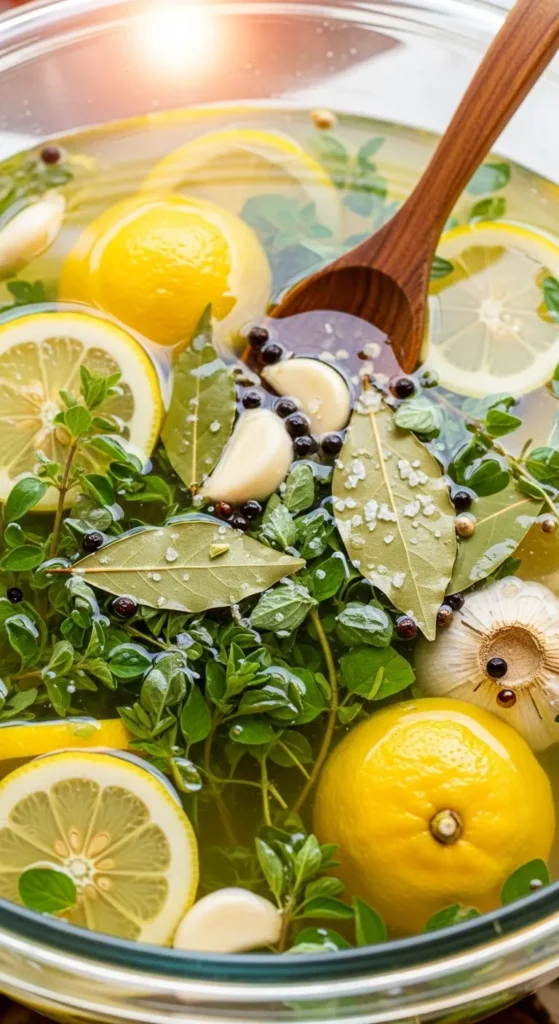 Mediterranean Lemon-Oregano Turkey Brine (Vacation on a Plate)