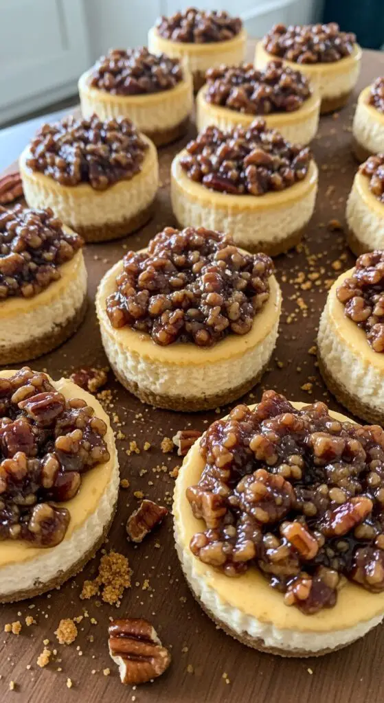 . Mini Pecan Pie Cheesecakes