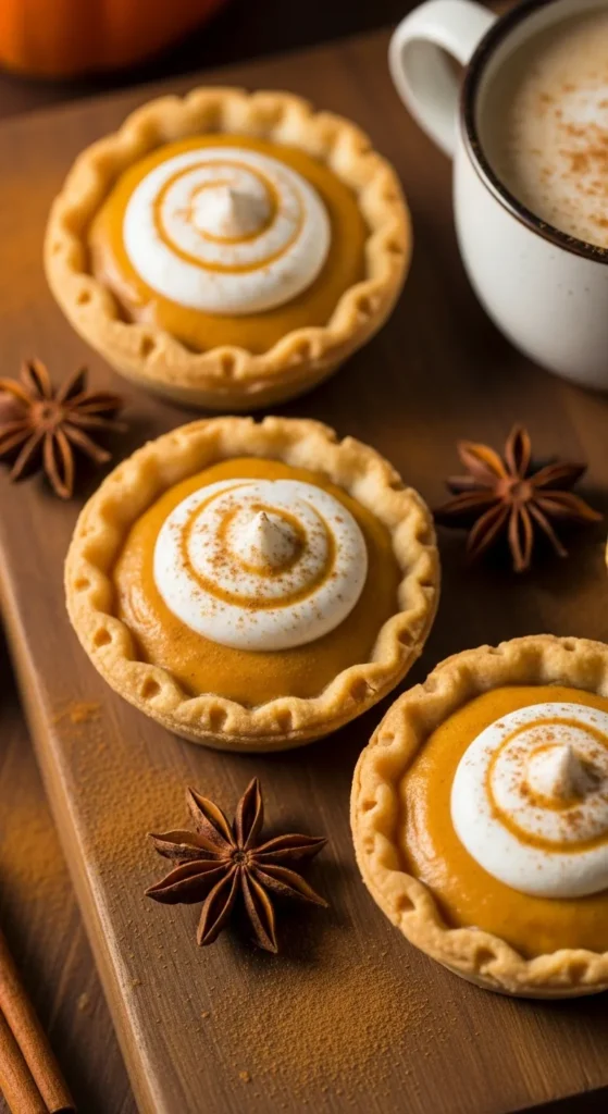 Mini Pumpkin Spice Latte Tarts