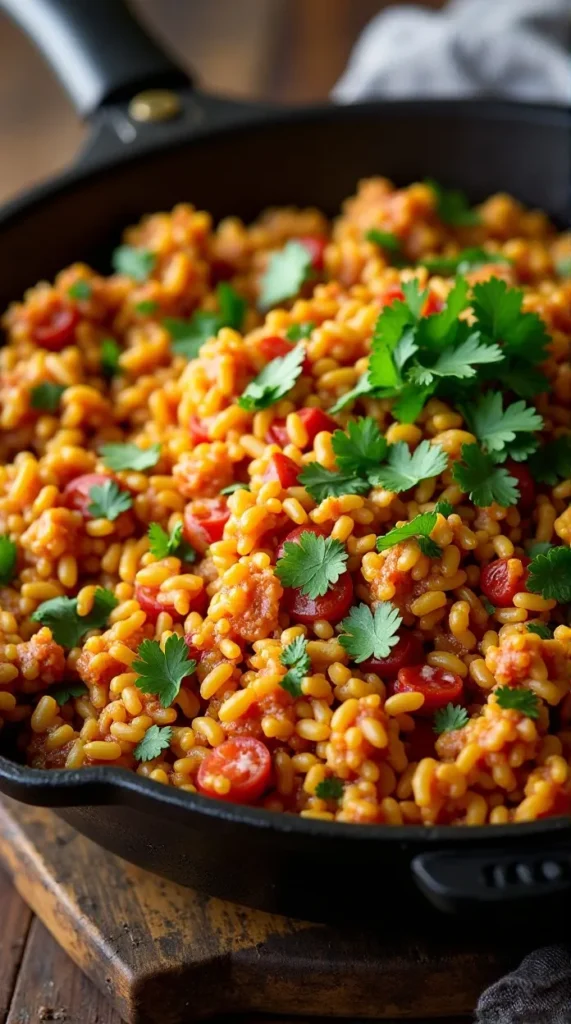 One-Pan Mexican Turkey Rice Skillet