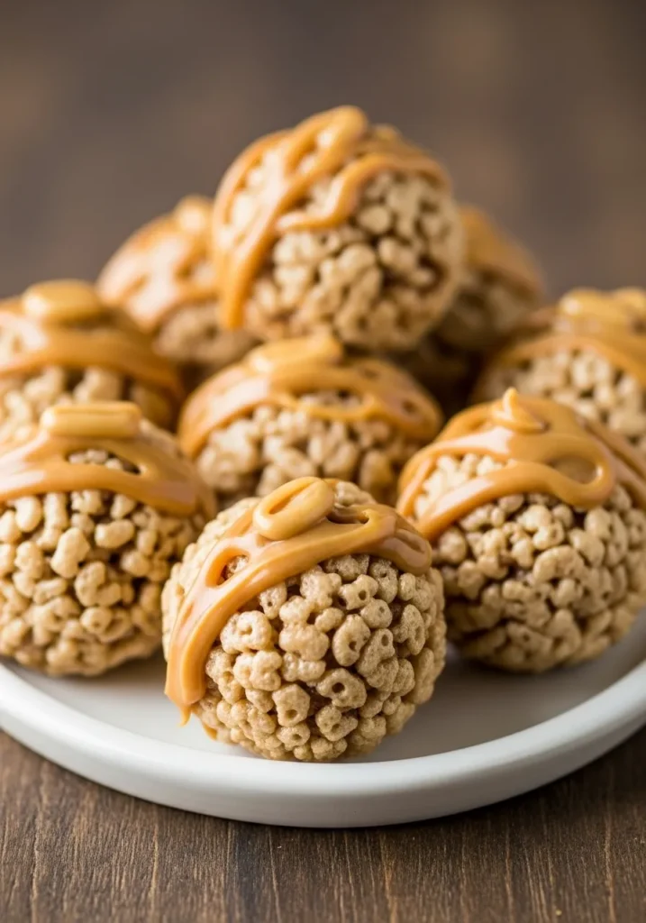 Peanut Butter Rice Krispie Balls Recipe